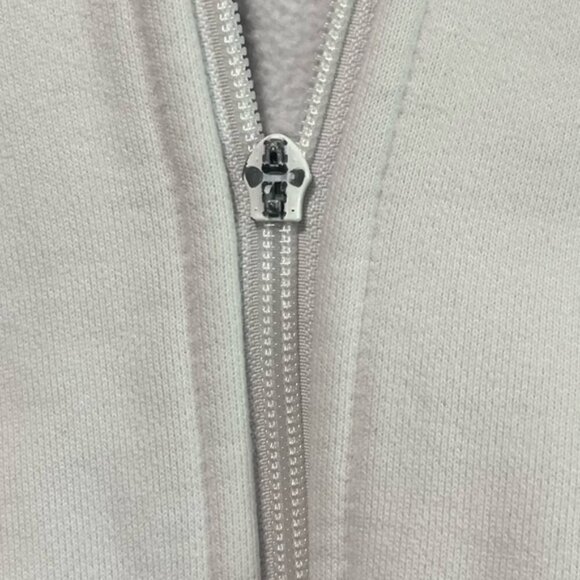 Lululemon White Full Zip Scuba Hoodie - Size 10 - Picture 14 of 15